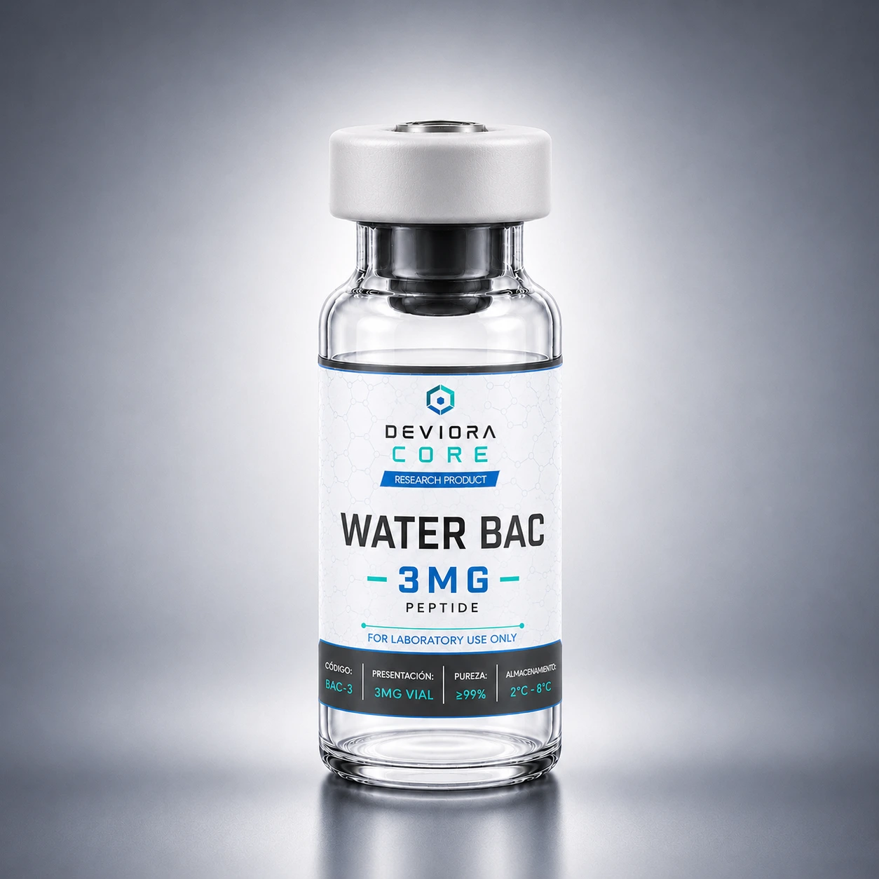 Agua Bacteriostática 3 mL vial